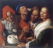 CAMPI, Vincenzo The Ricotta-eaters oil painting picture wholesale